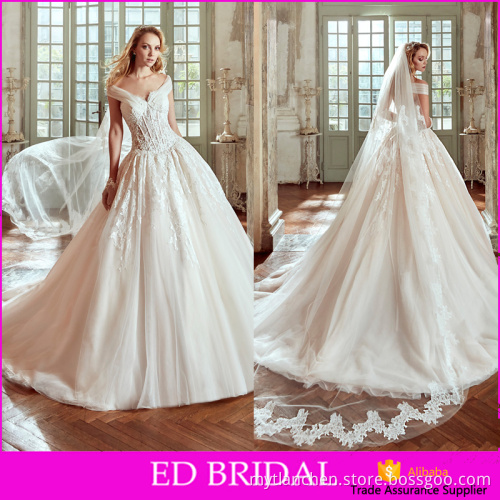 Sexy See Through Corset Appliques Cap Sleeve Wedding Dress Bridal Gown For Sale